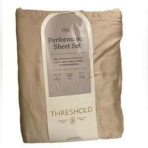 Threshold Performance King Sheet Set - Tan NWT